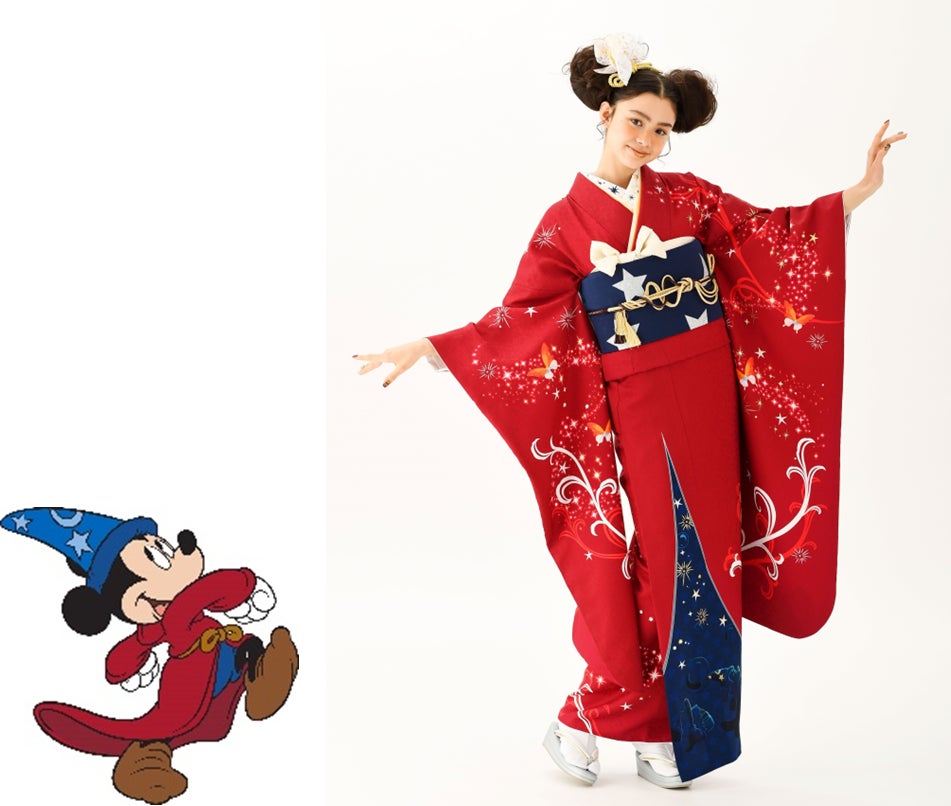 スタジオアリスの成人式振袖レンタル＆前撮りパック「ふりホ」　ディズニーデザイン振袖第３弾が１月１３日(金)より予約開始　応募総数約５０００票の中からファン投票で選ばれた新作振袖が登場！のサブ画像10_©Disney