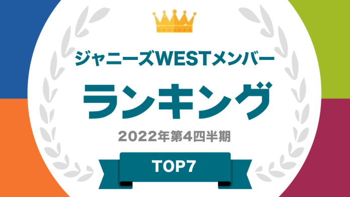 ​『タレントパワーランキング』がジャニーズWESTのメンバーランキングを発表！株式会社アーキテクトがスタートさせた、WEBサイト『タレントパワーランキング』ランキング企画第194弾！！のメイン画像