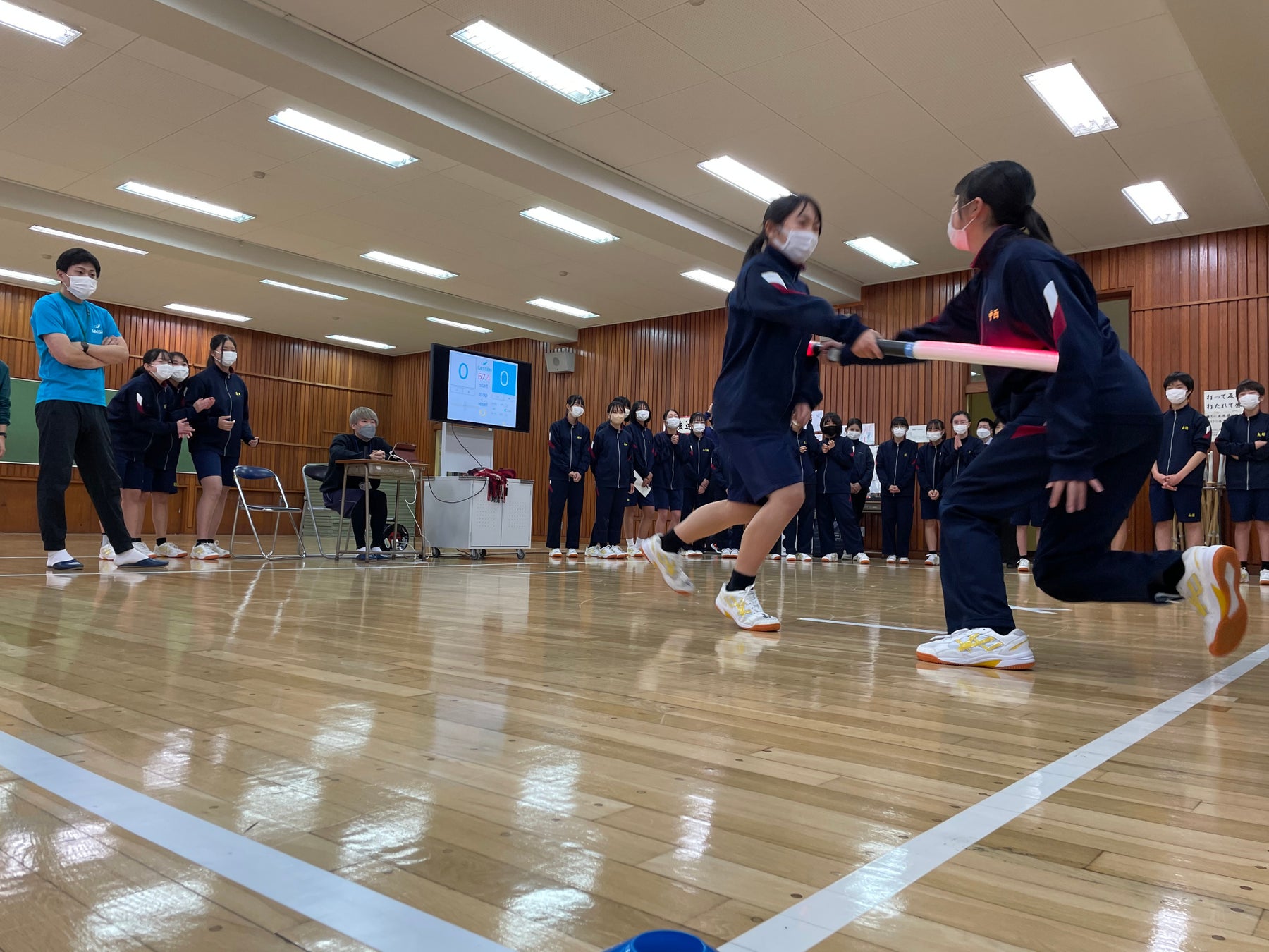 【学校の授業でデジタルチャンバラ！？】西東京市立明保中学校にて次世代スポーツSASSEN（サッセン）の体験会と大会を開催。のサブ画像1