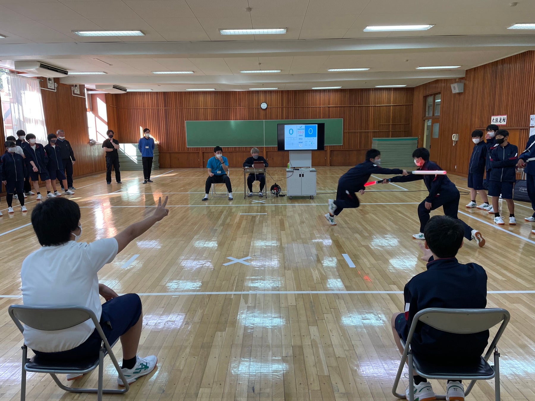 【学校の授業でデジタルチャンバラ！？】西東京市立明保中学校にて次世代スポーツSASSEN（サッセン）の体験会と大会を開催。のサブ画像7