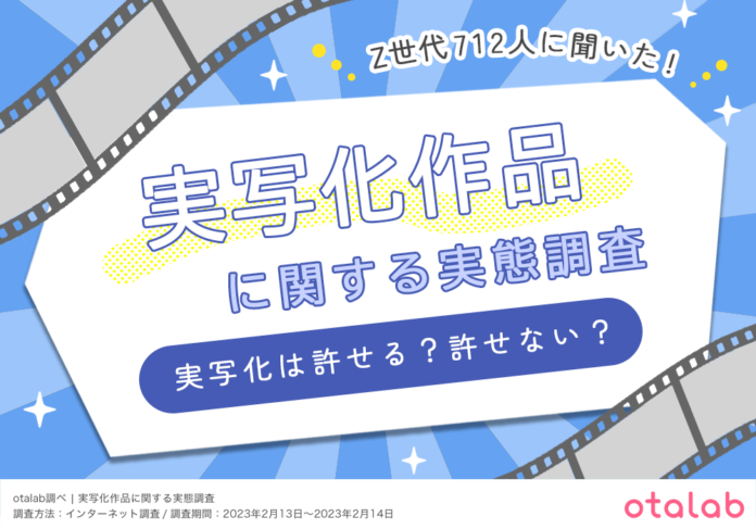 Z世代の6割以上が実写化に賛成！10代が選ぶ実写化に出演して欲しい俳優1位は『平野紫耀』のメイン画像