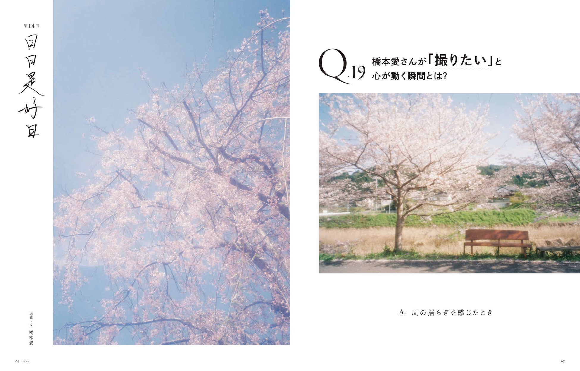 「知ることは次の扉を開くこと ～撮影と表現のQ＆A～ 」。雑誌 GENIC 2023年7月号は6月7日発売のサブ画像8