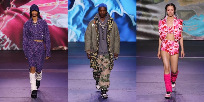 A BATHING APE® 30周年記念イベント「BAPE HEADS SHOW」BAPE®が4つのサブブランドと共にステージで2023年秋冬コレクションを発表のサブ画像12_BAPE®_RUNWAY
