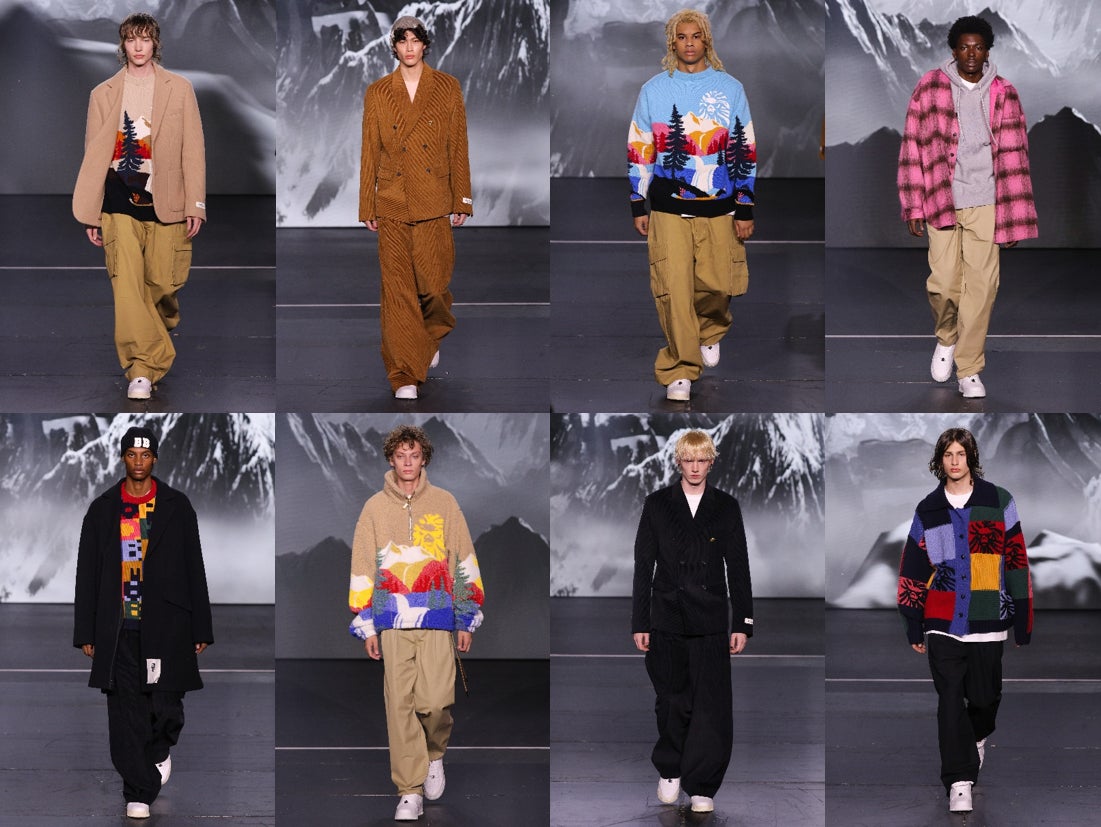 A BATHING APE® 30周年記念イベント「BAPE HEADS SHOW」BAPE®が4つのサブブランドと共にステージで2023年秋冬コレクションを発表のサブ画像15_BAPE® BLACK_RUNWAY