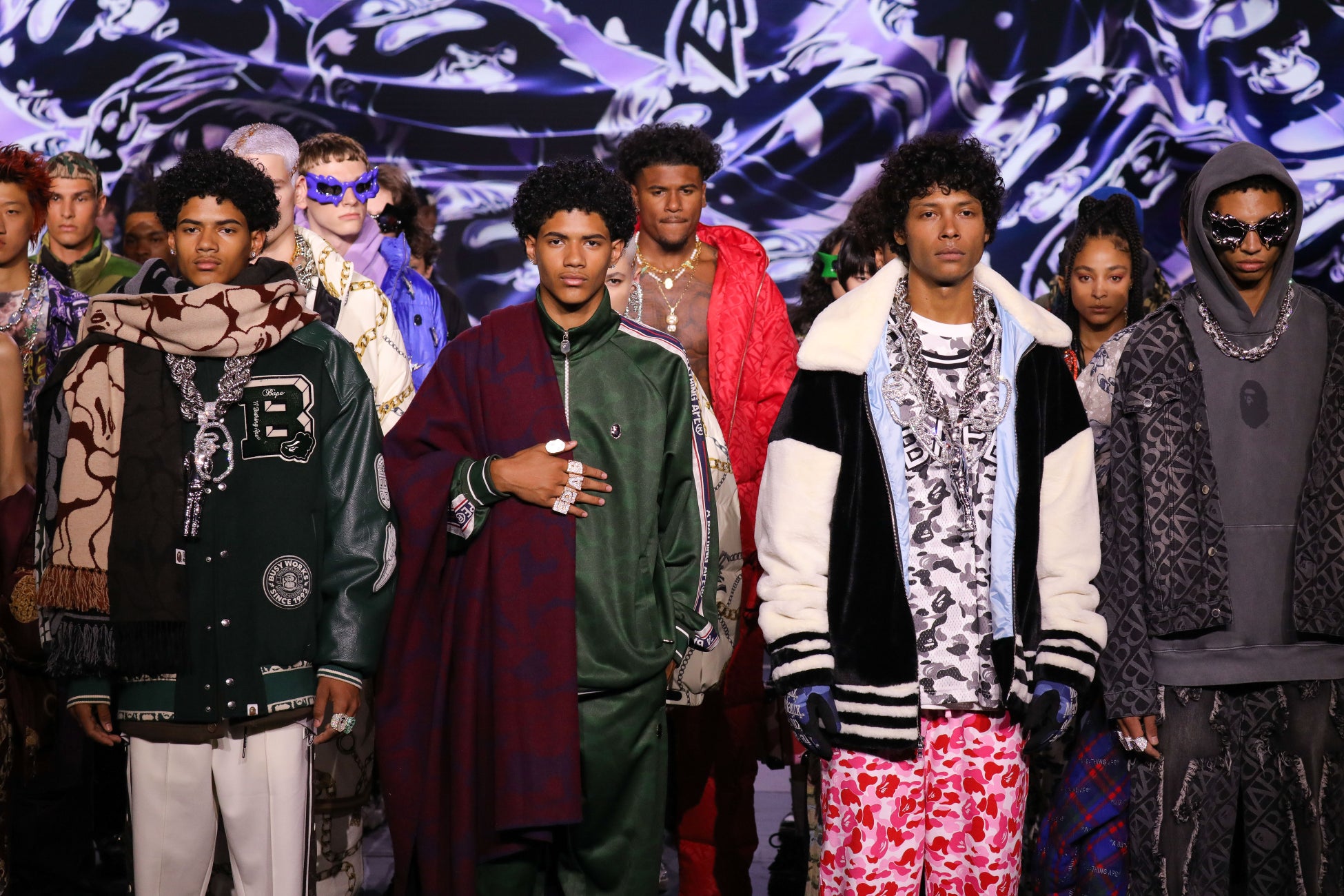 A BATHING APE® 30周年記念イベント「BAPE HEADS SHOW」BAPE®が4つのサブブランドと共にステージで2023年秋冬コレクションを発表のサブ画像2_RUNWAY FINAL