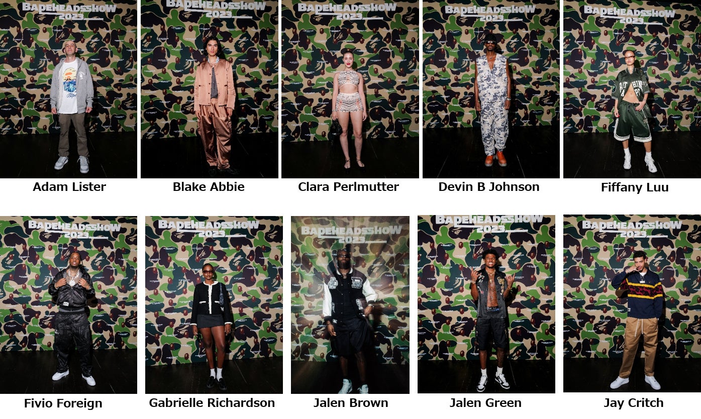 A BATHING APE® 30周年記念イベント「BAPE HEADS SHOW」BAPE®が4つのサブブランドと共にステージで2023年秋冬コレクションを発表のサブ画像4_来場セレブリティ