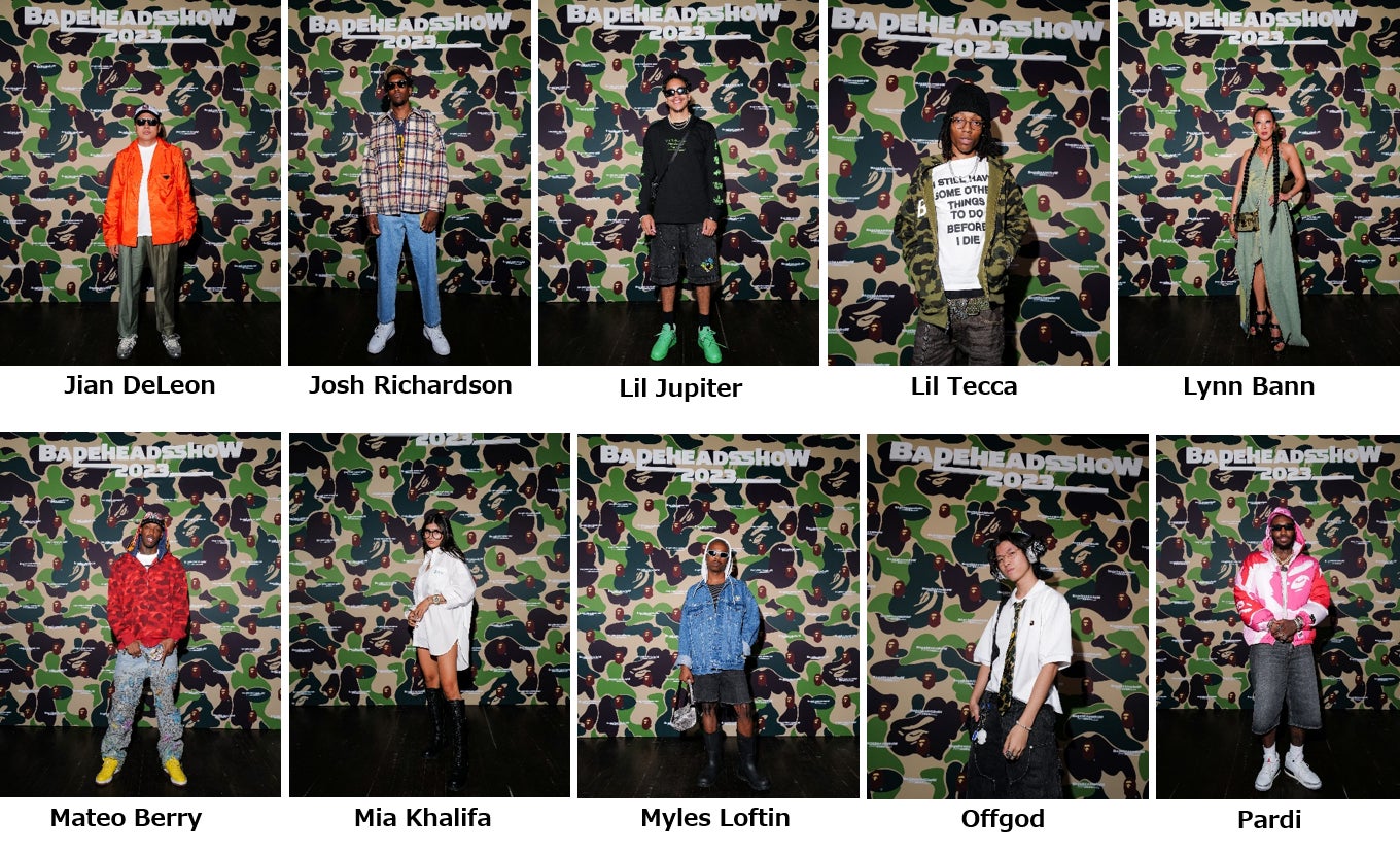 A BATHING APE® 30周年記念イベント「BAPE HEADS SHOW」BAPE®が4つのサブブランドと共にステージで2023年秋冬コレクションを発表のサブ画像5_来場セレブリティ